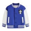 Chaqueta de Béisbol de Primavera y Otoño para Niños y Niñas 2026 Nuevo Top con Bloques de Color para Niños Mayores Chaqueta de Invierno con Forro Polar Trendy