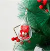 Bola de Natal de Alta Transparência Enfeite de Árvore de Natal Bola Plástica Oca Bola Redonda Acrílica Irregular Caixa com Decoração de Natal