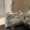 Bolso Grande de Lazo para Mujer Primavera y Verano 2024 Nuevo Simple Versátil Bolso de Hombro Popular Súper Caliente Bolso Cruzado