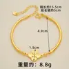 Pulsera de Oro Arena Vietnamita para Mujer con Plata Rota Brillante, Joyería Versátil de Aleación de Cobre Imitación para Verano que No Se Desvanecerá por Mucho Tiempo