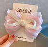 Nuevo Clip Superior Tridimensional Estilo Coreano de Hada con Lazo, Pasador para el Cabello de Niñas, Accesorio para el Cabello Famoso en Internet