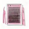 Pestañas Postizas Segmentadas de Venta Caliente Transfronteriza 30D/40D Pestañas con Rizado D de Amazon Set de Extensiones de Pestañas Transfronterizo Europeo y Americano