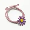 Accesorio para el cabello estilo coreano, linda liga para el cabello de margarita, cuerda floral para el cabello para niñas, diadema anudada fresca y simple, goma elástica de crisantemo pequeño