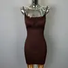 Ropa de Mujer de Comercio Exterior de Dongdaemun, Corea: Vestido Sexy Ajustado con Fruncido en el Pecho y Tirantes, Adecuado para Primavera y Otoño, Estilo Bodycon