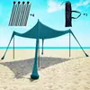 Tenda Toldo de Praia em Lycra para Piqueniques e Acampamento, Toldo Solar para Beira-Mar, Tenda ao Ar Livre, Estilo Portátil de Uma Peça, Em Estoque