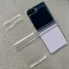 Para Samsung FLIP6 Capa Transparente Anti-queda para Celular flip5 TPU Anel Anti-queda Capa Protetora PC Anel Capa Macia