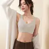 Roupa íntima térmica sem costura com toque de algodão para mulheres, sutiã totalmente fixo, minimiza seios grandes, sem aro, sutiã esportivo para outono e inverno com belo design nas costas