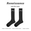 Meias femininas Renaissance Creative Bow Meias empilhadas Ballet Style Miu Slim Jk Meias longas de cano curto