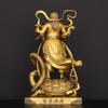 Estatua de Bronce del Emperador Zhentu para Sala de Estar, Altar del Hogar, Empresa o como Deidad Ancestral