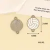 Acessórios DIY de Liga com Gotejamento de Óleo Equipamentos Esportivos Futebol Basquete Vôlei Pingente Chaveiro Pingente de Pulseira