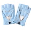 Guantes de Rendimiento Pole Dancer para Mujer Medio Dedo Guantes Hip-Hop Rendimiento de Baile de Club Nocturno Rendimiento Pasarela Decoración