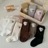Medias para Niños 2026 Estilo Nuevo de Primavera con Pedrería en Forma de Corazón, Calcetines para Niñas Mayores, Leggings de Abrigo para Bebé