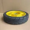 Gran Venta Ruedas de Goma Huecas para Cortacésped de 7 Pulgadas Carrito Aspersor Manual de Jardín Ruedas Giratorias con Núcleo de Plástico Ruedas para Carrito de Empuje y Tracción