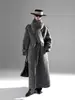 Diseño de Bufanda Nuevo Otoño e Invierno 2025 Abrigo de Lana de Doble Cara para Mujer, Elegante Abrigo de Lana de Alpaca de Longitud Media Nuevo