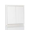 Tomada de interruptor de painel de PC de bitola europeia de duas posições de controle único/duplo para interruptor de parede de padrão europeu CE