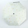 Guarda-chuva de Pena Estampado a Ouro para Homens e Mulheres, Guarda-sol Elegante com Proteção Solar, 70% de Desconto Guarda-chuva de Sol Dobrável Manual com Revestimento Preto, À Prova de Vento e Impermeável