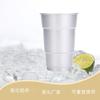 Taza de aluminio de una sola capa para acampada al aire libre, oxidación, LOGO imprimible, aluminio de óxido de grado alimenticio, borde rizado, taza para cerveza o bebida fría