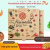 Caixa de pizza descartável para 6/7/8/9/10/12 polegadas Caixa de embalagem de pizza para viagem Caixa de embalagem de papel Kraft