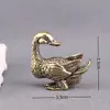 Um Par de Patos de Latão Puro, Macho e Fêmea, Peças Vintage de Latão Sólido, Decoração para Casa, Enfeites de Artesanato para Mesa