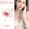 Adesivos de Tatuagem de Flor de Cerejeira Rosa para Mulheres, À Prova d'Água e de Longa Duração, Clavícula, Pulso, Braço, Romântico, Fresco, Pequeno, Pintura de Padrão Pequeno