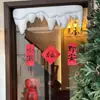 Enfeites de Escultura de Espuma de Natal Neve Pendurada Goteiras Pendurados na Porta Floco de Neve Artificial Decoração de Cena de Neve Escultura de Paisagismo Personalização