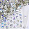 6mm Quadrado Strass Fundo Plano Cristal Vidro Diamante Cristal Adesivo Diamante DIY Unha Arte Joias Acessórios de Unha Vestíveis Fabricante Atacado