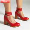 Zapatos de Mujer Mary Jane Retro de Tacón Grueso, Nuevo Estilo Primavera y Otoño, Correa Única con Plataforma Impermeable, Tacones Altos Negros Estilo Americano