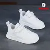 Sapatos Infantis Bobodou Sapatos Brancos para Crianças 2026 Nova Coleção Primavera Verão Superfície Única em Malha Meninos Meninas Tênis Esportivos Infantis