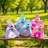 Bolsa de Mão de Tricô, Sacola de Presente para Banquete de Mês de Bebê, Sacola de Presente de Aniversário, Sacola de Presente de Doces de Casamento, Bolsa de Mão