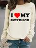 Sudadera suéter de otoño e invierno para mujer casual de manga larga con cuello redondo con estampado IVMY al por mayor