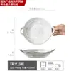 Tazón de Cerámica Vintage con Doble Asa Tazón para Fideos Tazón para Yogur Tazón con Doble Asa Plato Redondo Tazón para Sopa Tazón Estilo Japonés Vajilla Venta al Mayoreo Esmaltado al Horno