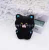 Encanto de Bolso de Gato de Peluche Chirriante de Dibujos Animados Llavero de Gatito Lindo Figura Muñeca Colgante Pequeño Regalo