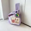 Conjunto Completo de Bolsas de Tricô Espessas de Lembrança, Sacolas de Presente Portáteis, Bolsas de Lembrança, Bolsas de Tricô com Flor de Tulipa