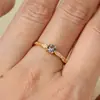 Anillo de Plata de Ley 925 Estilo Japonés Lujo Ligero Zircón Aguamarina para Mujer, Joyería de Anillo de Gama Alta Transfronteriza Europea y Americana Estilo Ins