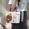 Bolso de Lona de Moda para Mujer 2026 Nuevo Modelo Bolso Tote Bolsa para Lonchera Minibolsa de Mano Bolsa para Almuerzo de Estudiante y Viajero al por Mayor