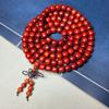Pulsera de sándalo rojo lobular de Zambia 108 pulseras sándalo de sangre Venus material viejo alta densidad cuentas de Buda literatura de madera cuentas para jugar