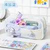 Estojo de Lápis Fofo de Queijo, Caixa de Papelaria de Nicho de Alto Padrão com Grande Capacidade, Bolsa de Papelaria Multicamadas Estilo Ins para Alunos do Ensino Fundamental e Médio