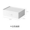 Caja de Almacenamiento de Escritorio Esquina Perezosa para Cosméticos y Productos de Cuidado de la Piel, Organizador de Joyería con Cajón, Estante de Plástico para Almacenamiento de Cuentas de Oficina