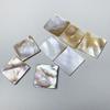 Disco de Fritillary blanco natural concha pulida brillante anillo delgado redondo superficie concha de mariposa blanca piedra desnuda accesorios para joyería DIY