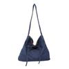 2025 Nova Bolsa Colete Patchwork Dupla Face Estilo Siamês Bolsa de Ombro Bolsa de Compras de Grande Capacidade Bolsa Tote