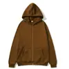 Comércio Exterior Transfronteiriço Moletons com Zíper Masculinos e Femininos Outono e Inverno Veludo Espessado Moda Moletons com Capuz