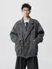 2025 Invierno Nuevo Estilo Coreano Acolchado Lana Abrigo Exterior Casual de Lana para Hombre Guapo de Marca de Moda Abrigo Exterior Casual Hombre