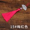 Novo Pingente de Borla de Leque Branco Traje Antigo Hanfu Pingente Decorativo Ornamento Pendurado Marcador de Página Borla de Leque Pequenas Borlas