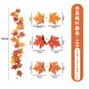 Corona de Otoño Hoja de Arce Guirnalda de Vid Hojas de Otoño Artificiales Decoración de Acción de Gracias Hogar Boda Chimenea Fiesta Navidad
