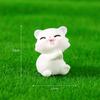 Adornos de micropaisaje para coche, miniadornos decorativos de escritorio, pequeños adornos de resina con forma de gatito de dibujos animados.