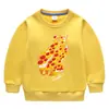 Suéter de otoño e invierno Prestonplayz para niños estilo occidental nuevo para niños medianos y grandes grueso cálido con forro polar top de invierno