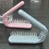 Pente dobrável portátil de viagem para modelagem, ondulação e volumização do cabelo feminino