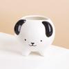Para mapear vaso de flor de polegar de cerâmica para cachorro e galinha, polegar carnudo, vaso redondo, certificação BSCI, vaso de controle de polegar de cerâmica, mini