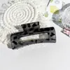 Presilha de Garra com Estampa de Leopardo Transfronteiriça Nova Presilha de Tubarão Acessório de Cabelo Presilha para Cabelo Grosso na Parte de Trás da Cabeça Presilha de Cabelo de Alta Qualidade