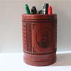 Pluma de Tallado en Bambú Conner Gran Capacidad Adornos Creativos Estilo Chino Retro Pincel para Estudiantes Caja de Almacenamiento para Papelería Grabado para Maestros